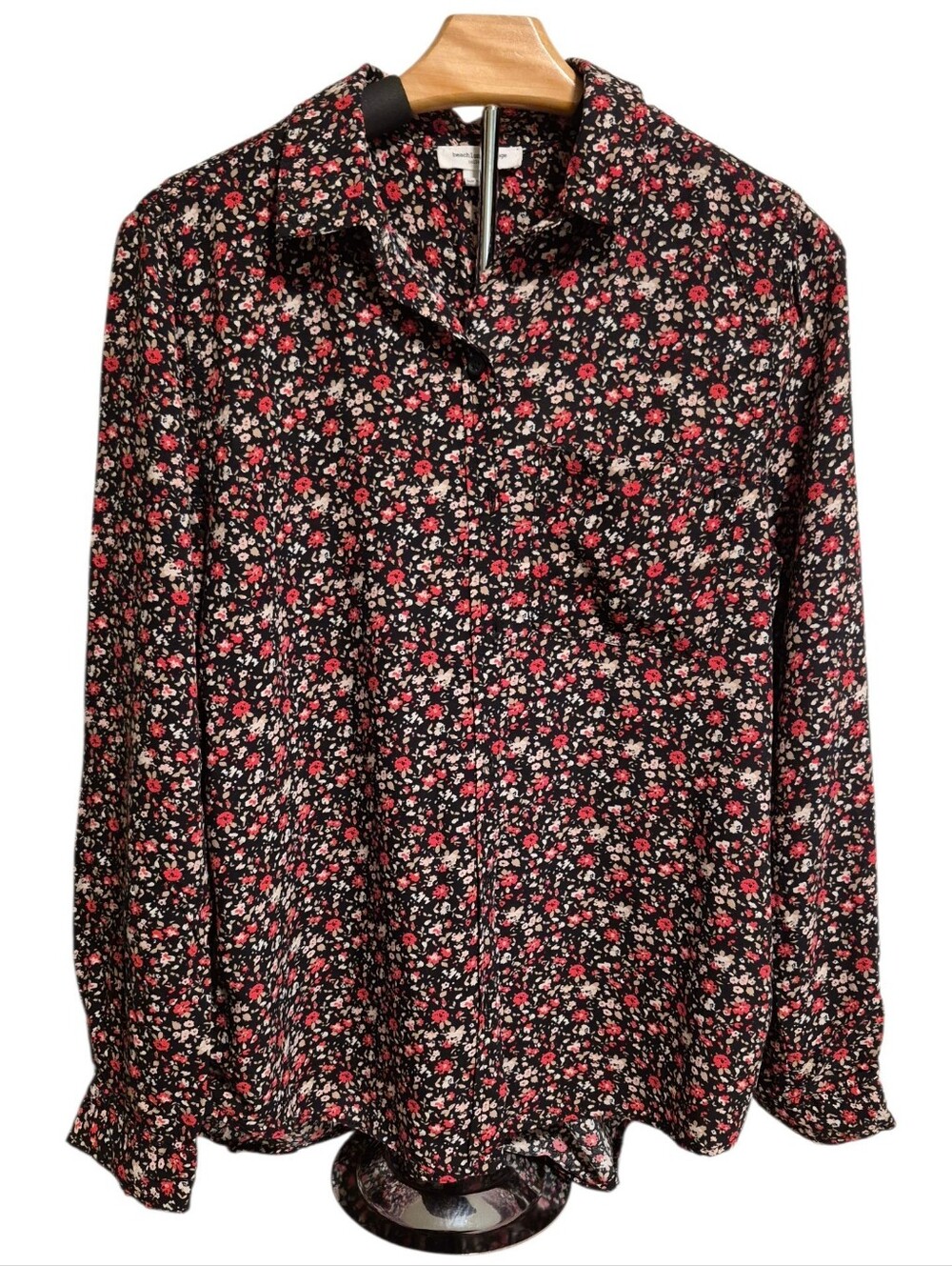 Beachlunchlounge Ditsy Floral Button-Up Shirt - Size Large